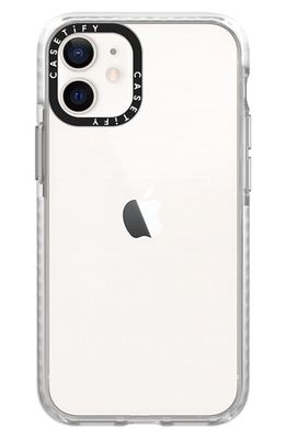 CASETiFY Clear Impact iPhone 12 Mini Case in Clear Frost