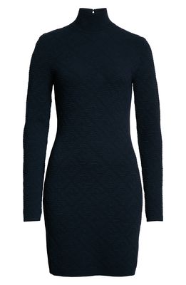 Fendi Diagonal FF Long Sleeve Body-Con Sweater Dress in F1Flh-Arizona