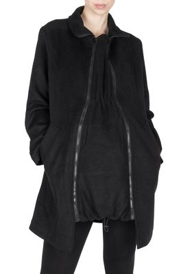 Modern Eternity 3-in-1 Maternity Wool Blend Coat in Black