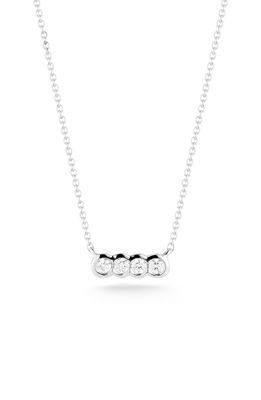 Dana Rebecca Designs Lulu Jack Diamond Bar Pendant Necklace in White Gold