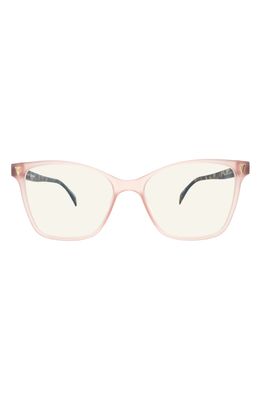 MITA SUSTAINABLE EYEWEAR 54mm Square Optical Glasses in Matte Clear Blush/Mt Demi