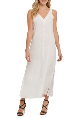 DKNY SPORTSWEAR Linen Dress in Ivory