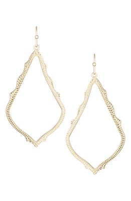 Kendra Scott Sophee Textured Drop Earrings in Gold