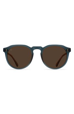 RAEN Remmy 52mm Polarized Round Sunglasses in Cirus/Vibrant Brown Polar