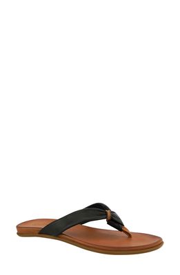 Unity in Diversity Kira Flip Flop in Black Cognac