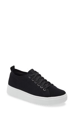 Eileen Fisher Peris Platform Sneaker in Black Knit