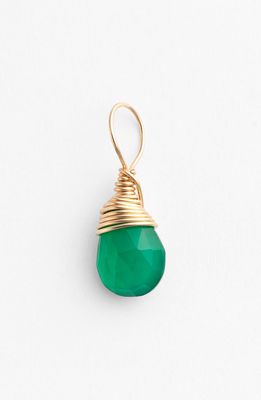 Nashelle 14k-Gold Fill & Semiprecious Stone Charm in Green Onyx