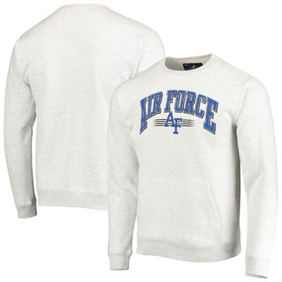 Men's League Collegiate Wear Heathered Gray Air Force Falcons Upperclassman Pocket Pullover Sweatshirt in Heather Gray