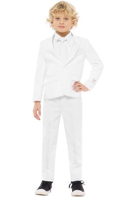 OppoSuits Knight Two-Piece Suit with Tie in White