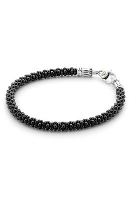LAGOS 'Black & White Caviar' Bracelet in Black/Gold