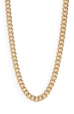 Laura Lombardi Curb Chain Necklace in Brass