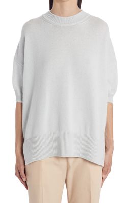 Jil Sander Oversize Superfine Cashmere Sweater in Light/Pastel Grey