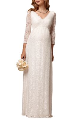 Tiffany Rose Chloe Lace Maternity Gown in Ivory