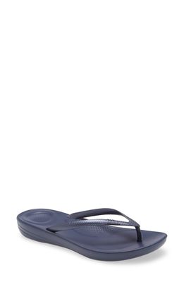 FitFlop iQushion Flip Flop in Midnight Navy/Blue