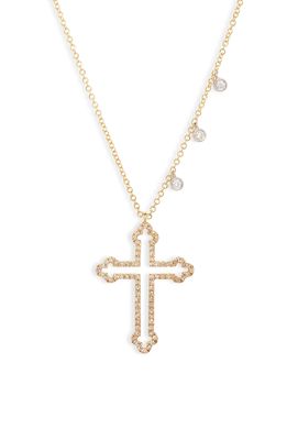 Meira T 14K Gold & Diamond Cross Pendant Necklace in Yellow Gold