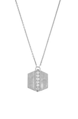 Sethi Couture Maya Diamond Pendant Necklace in White Gold