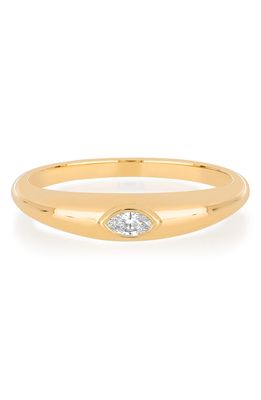 EF Collection Diamond Pinky Ring in 14K Yg