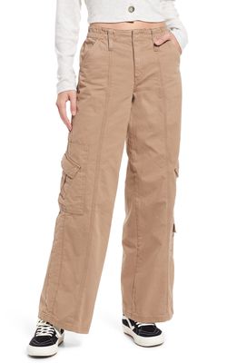 BDG Urban Outfitters Low Rise Cotton Cargo Pants in Brown