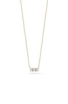 Dana Rebecca Designs Ava Bea Diamond Bar Necklace in Yellow Gold