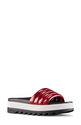 Cougar Prato Slide Sandal in Red Patent Leather