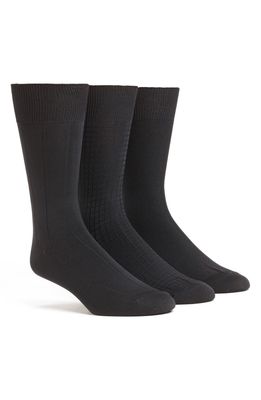 Calvin Klein 3-Pack Microfiber Socks in Black