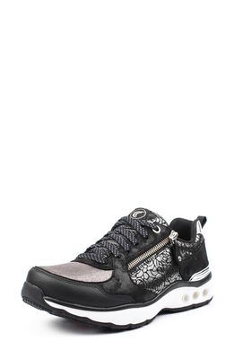 Therafit Savannah Sneaker in Black Leather