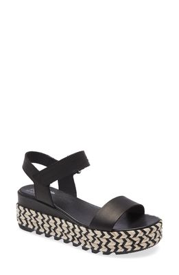 SOREL Cameron Flatform Sandal in Black