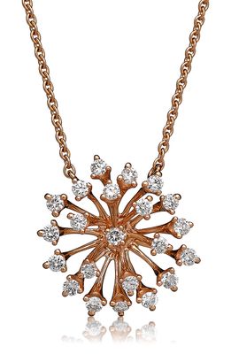 Hueb Luminus Large Pendant Necklace in Rose Gold