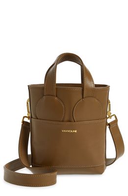 Vavvoune Sunsa Leather Crossbody Bag in Deep Olive