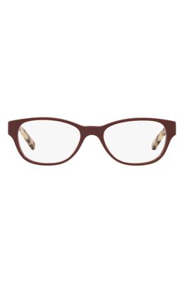 Tory Burch 51mm Butterfly Optical Glasses in Bordeaux