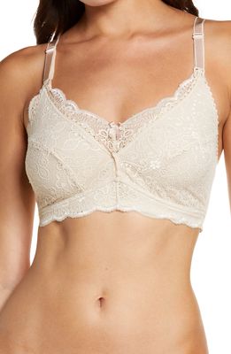 Belabumbum Lace Nursing Bralette in Buff