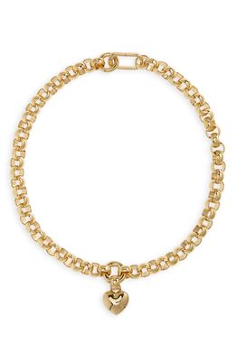 Laura Lombardi Amorina Heart Pendant Necklace in 14Kt Gold Plated