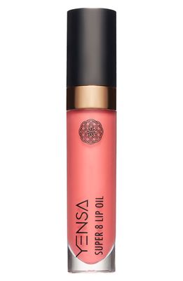 YENSA Super 8 Tinted Lip Oil in Crush It Coral