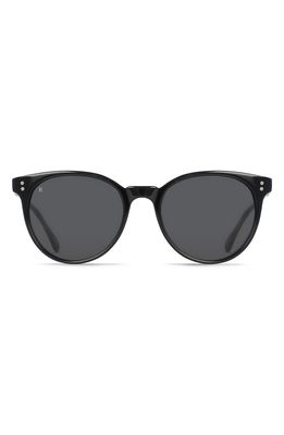 RAEN Norie 53mm Cat Eye Sunglasses in Crystal Black/Dark Smoke
