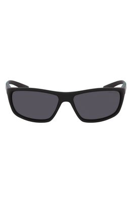 Nike Rabid 64mm Rectangle Sunglasses in Black/Grey