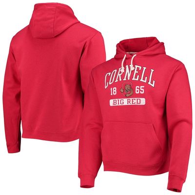 Men's League Collegiate Wear Red Cornell Big Red Volume Up Essential Fleece Pullover Hoodie