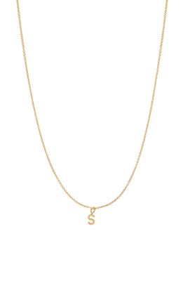 BYCHARI Initial Pendant Necklace in Gold-Filled-S