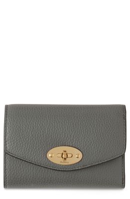 Mulberry Darley Folded Leather Wallet in Charcoal
