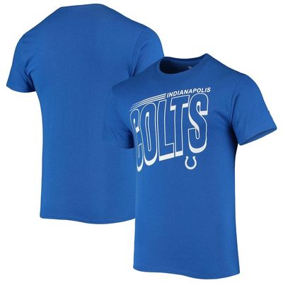 Men's Junk Food Royal Indianapolis Colts Hail Mary T-Shirt