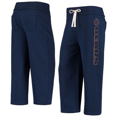 Women's Junk Food Navy Chicago Bears Cropped Pants