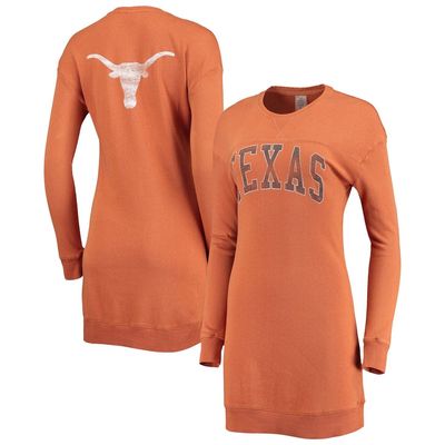 Women's Gameday Couture Texas Orange Texas Longhorns 2-Hit Sweatshirt Dress in Burnt Orange