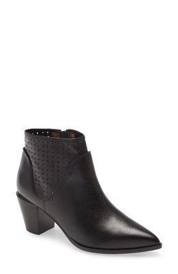 Linea Paolo Winnie Leather Bootie in Black Leather