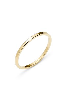 Brook and York Maren Extra Thin Hammered Stacking Ring in Gold