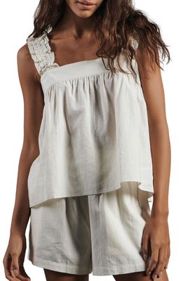 BARE BY CHARLIE HOLIDAY The Baby Doll Top in Coconut Milk