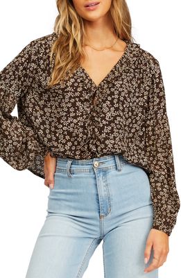 Billabong Meant to Be Blouse in Off Black