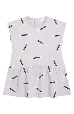 MILES THE LABEL miles Print Dress in Light Grey