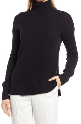 Nordstrom Cashmere Turtleneck Sweater in Black