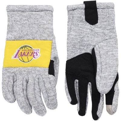 Men's FOCO Gray Los Angeles Lakers Team Knit Gloves