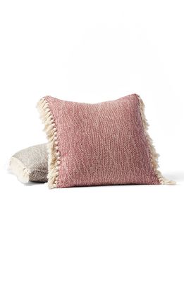 Coyuchi Abbott Organic Cotton Pillow Cover in Rosehip
