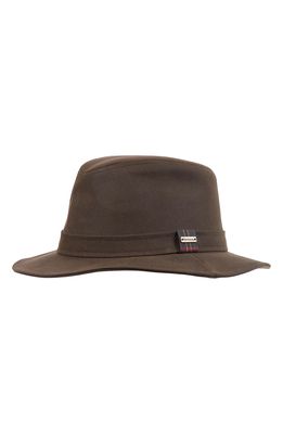 Barbour Vintage Wax Bushman Hat in Olive